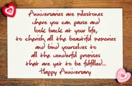 anniversary message